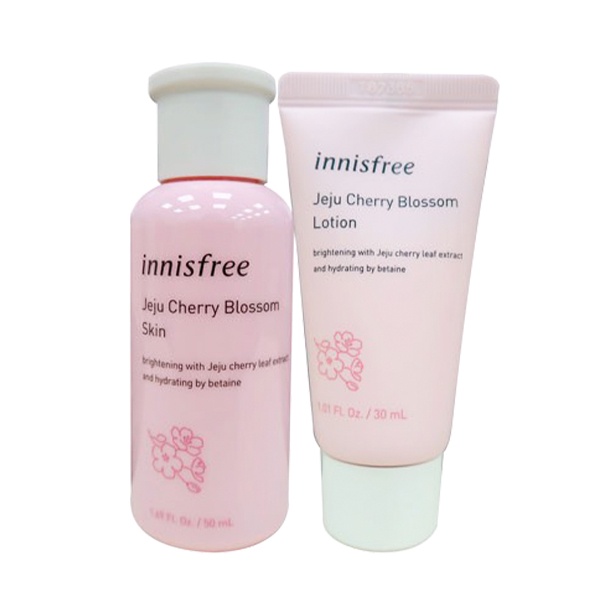 (Hàng có sẵn) Set Dưỡng 2 Món Innisfree Jeju Cherry Blossom Duo Kit