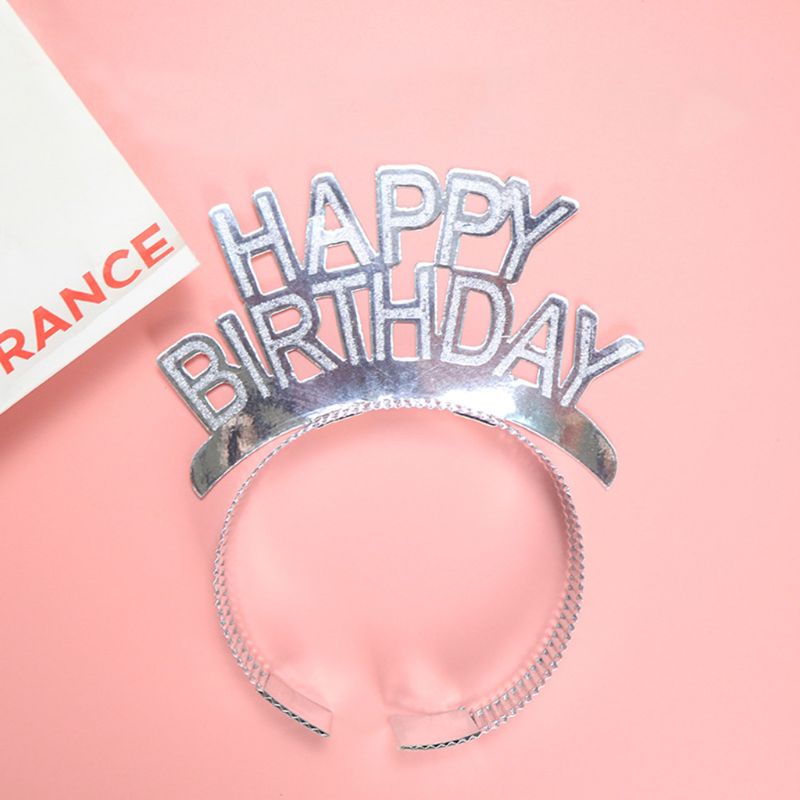 Băng Đô Cài Tóc Bằng Lá Nhôm Hình Vương Miện Lấp Lánh Cho Người Lớn Và Trẻ Em