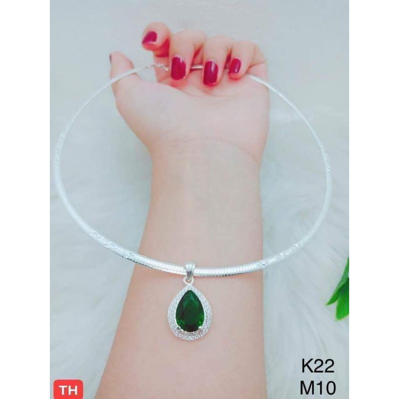 Kiềng kèm mặt bạc ta có 3 màu y hình