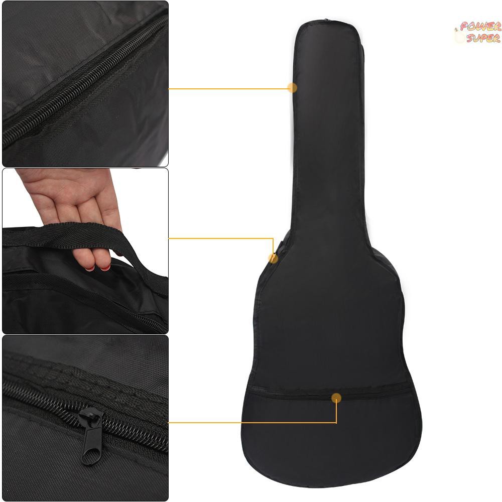 PSUPER 38" Guitar Oxford Cloth Shoulder Gig Bag Case with Pocket