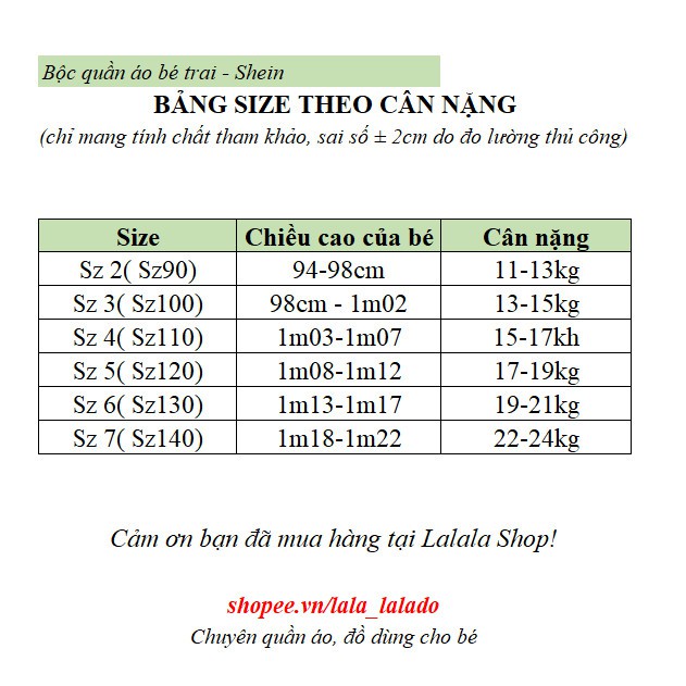 Bộ quần áo cộc tay SHEIN cho bé trai, set quần áo bé trai mềm đẹp