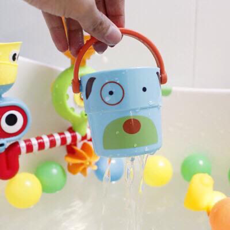 Kids_mart:Đồ chơi tắm xô thủng hình động vật màu sắc dễ thương