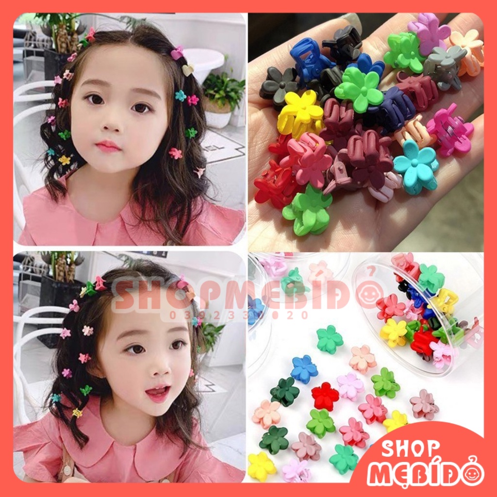 Kẹp Tóc Càng Cua Mini Set 50 Chiếc Nhiều Màu Siêu Dễ Thương Cho Bé Gái Shop Mẹ Bí Đỏ PK50