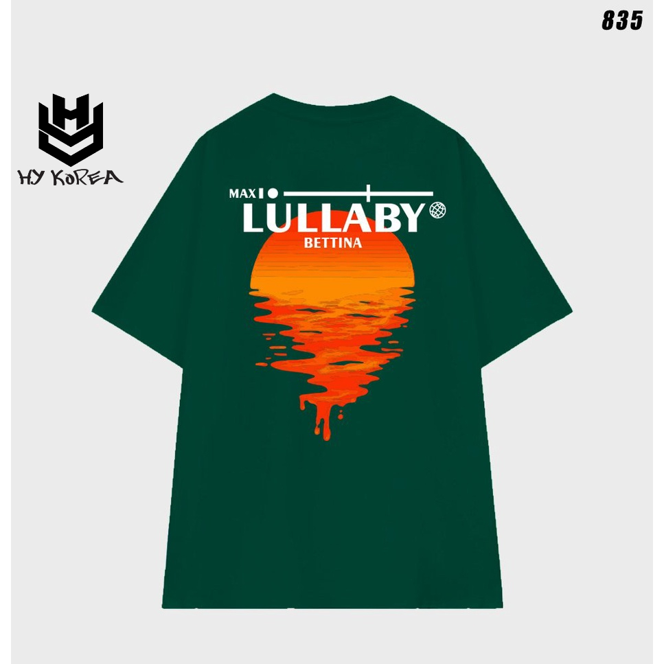 Áo phông tay lỡ nam nữ form rộng Hoàng hôn Lullaby 835 HY KOREA
