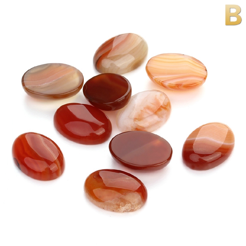 Gói 10 Viên Đá Pha Lê Hình Oval Dùng Làm Trang Sức