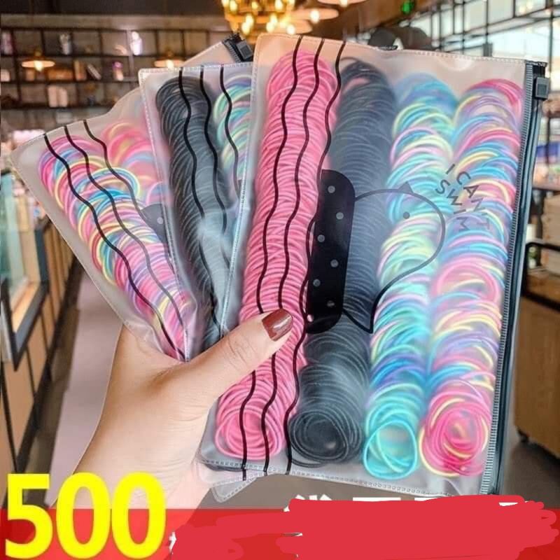 Túi 500 dây cột tóc mix màu