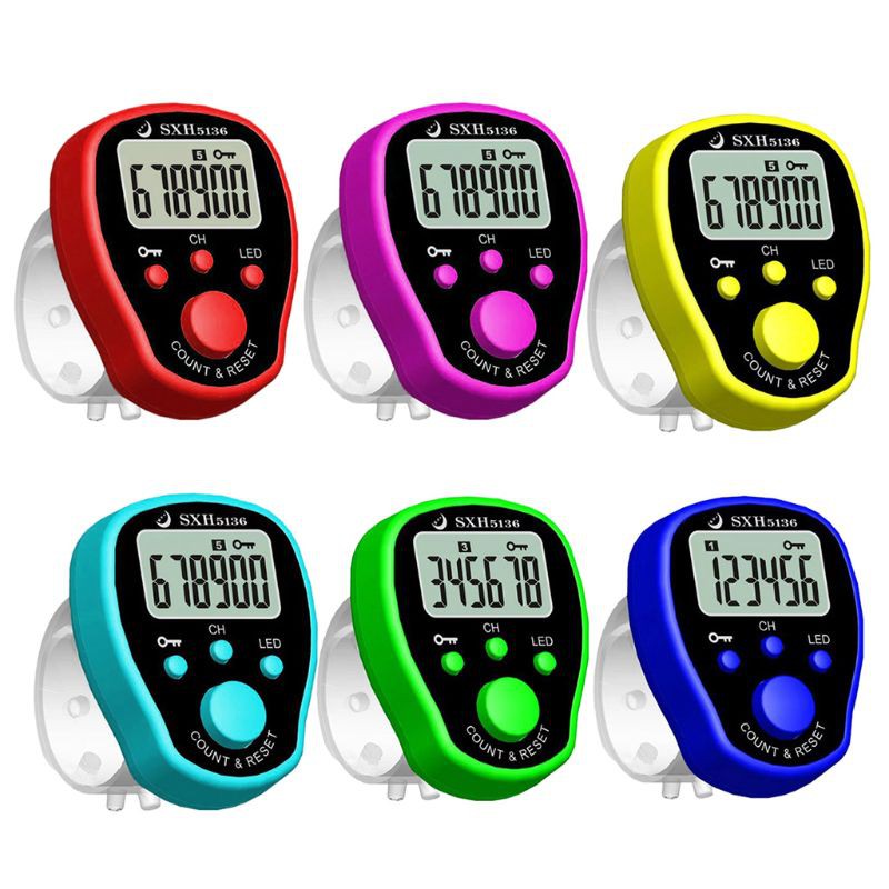 Máy Đếm Đeo Ngón Tay 5 Kênh Màn Hình Lcd