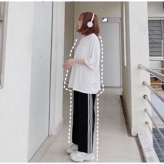 Quần ba sọc học sinh suông