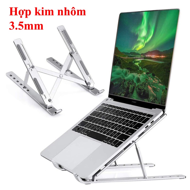 Đế tản nhiệt nhựa, đế hợp kim nhôm DTN24 có thể điều chỉnh cho laptop, MacBook