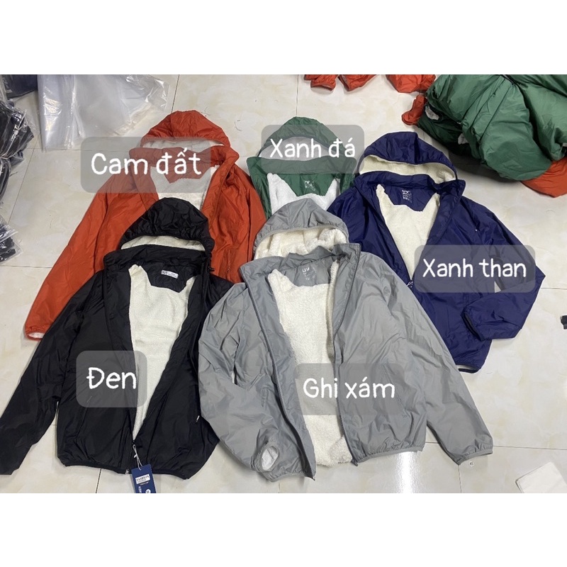 Áo khoác gió lót lông cừu giảm giá 50%