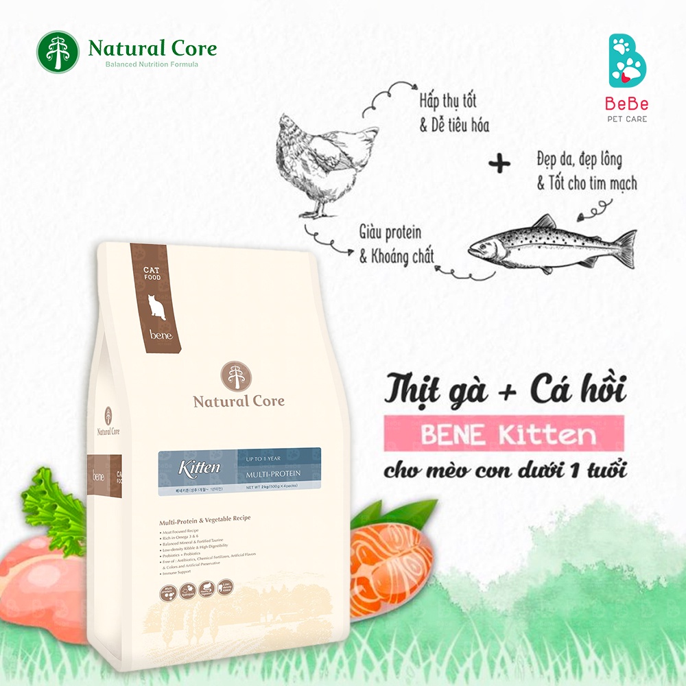 [5Kg] Hạt NATURAL CORE Kitten Cho Mèo Con