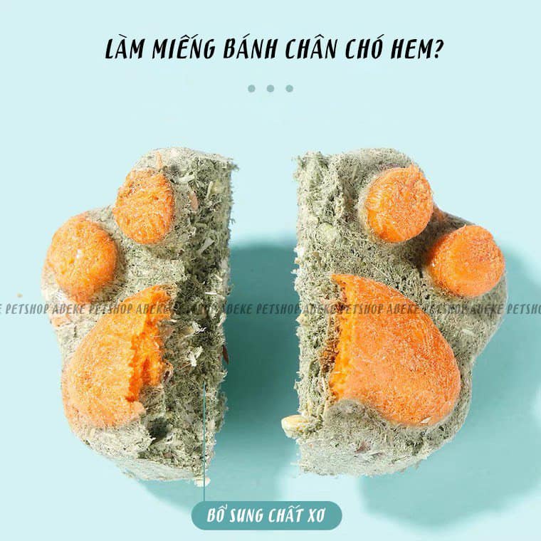 Bánh thịt xay sấy khô snack thưởng cho thú cưng 5g