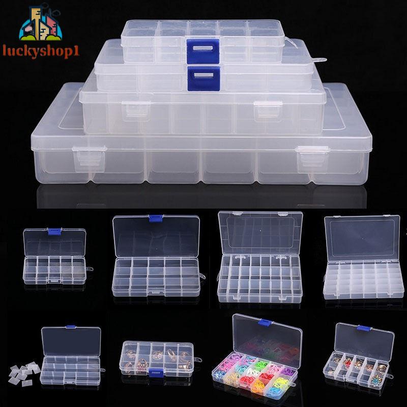 Hộp Nhựa Đựng Trang Sức Nhiều Ngăn 10/15/24/36 Ô Ốp #An#44635#D526c5