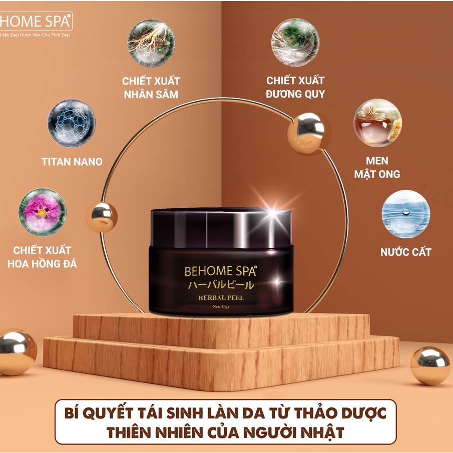 Peel Da Behome Spa kem làm thay da sinh học giảm thâm nám tàn nhang 20g tái sinh làn da Cao Cấp - GALIBE OFFICIAL STORE