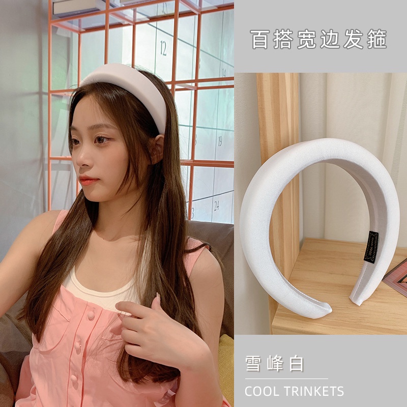 Băng Đô Rửa Mặt Bằng Xốp Màu Kẹo Phong Cách Hàn Quốc Thời Trang Cho Nữ