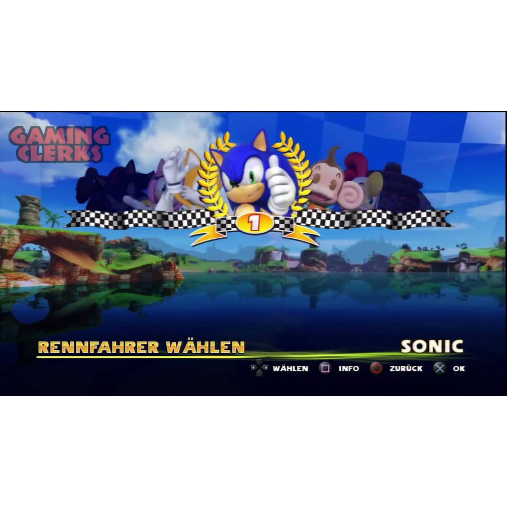 Đĩa Dvd Cassette Ps3 Cfw Ofw Multiman Hen Sonic & Sega All Stars Racing