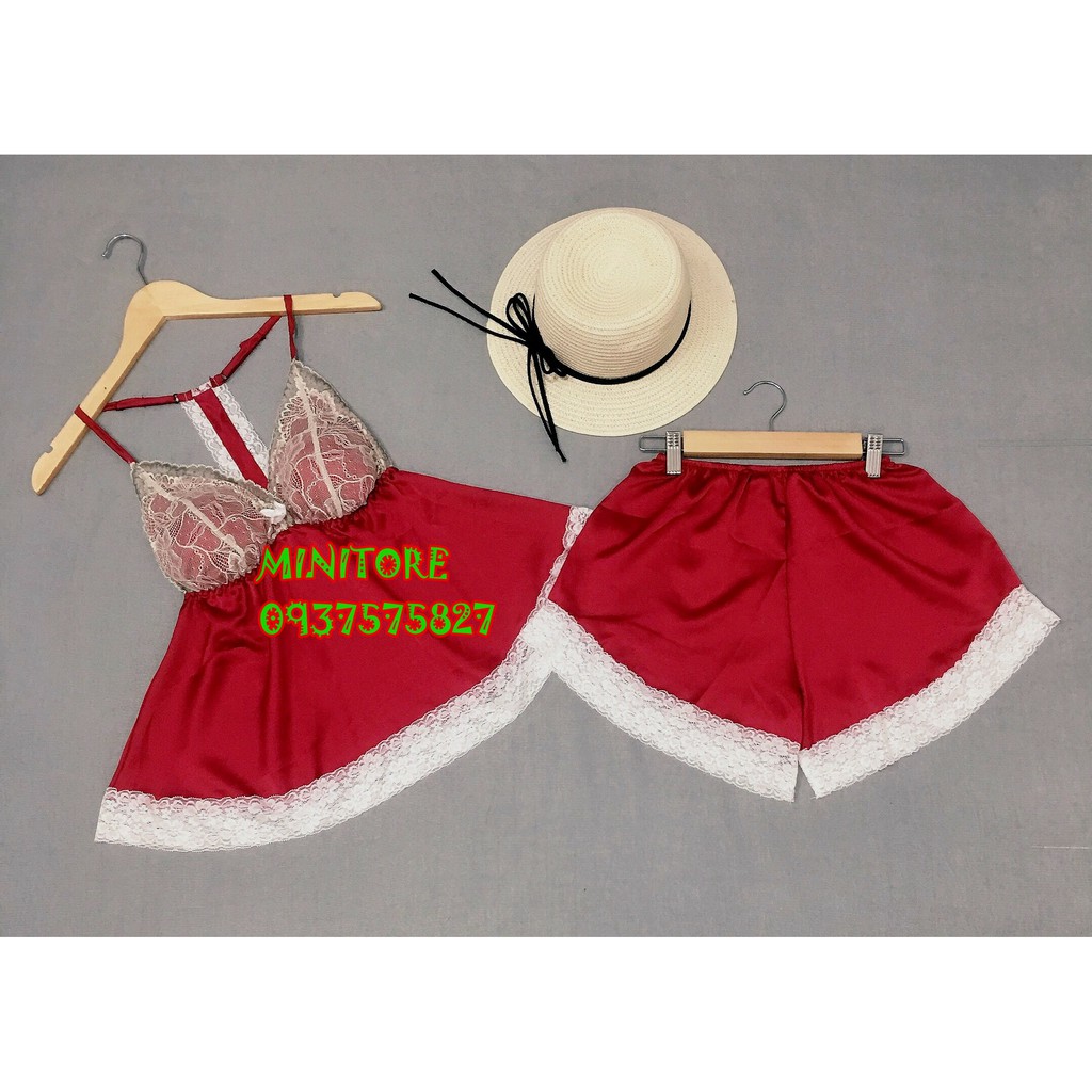 [40KG - 55KG] ĐỒ NGỦ SATIN 2 TẦNG CÓ MÚT, VẢI MỊN MÁT ÍT NHĂN - Hàng xưởng nhà may bao chắc chắn, Bộ ngủ Satin 2 tầng | BigBuy360 - bigbuy360.vn