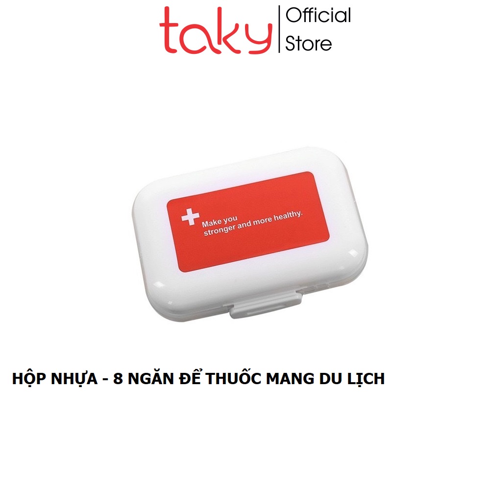 Hộp Đựng Thuốc Chia Nhiều Ngăn - Taky, Tiện Dụng Mang Đi Du Lịch, Nhỏ Gọn, Tiện Dụng, Nhựa An Toàn, Giá Rẻ, 7123