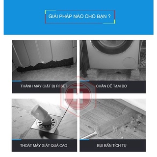 Chân đỡ đa năng máy giặt, tủ lạnh chống rung,chống ồn ,bộ 4 chân