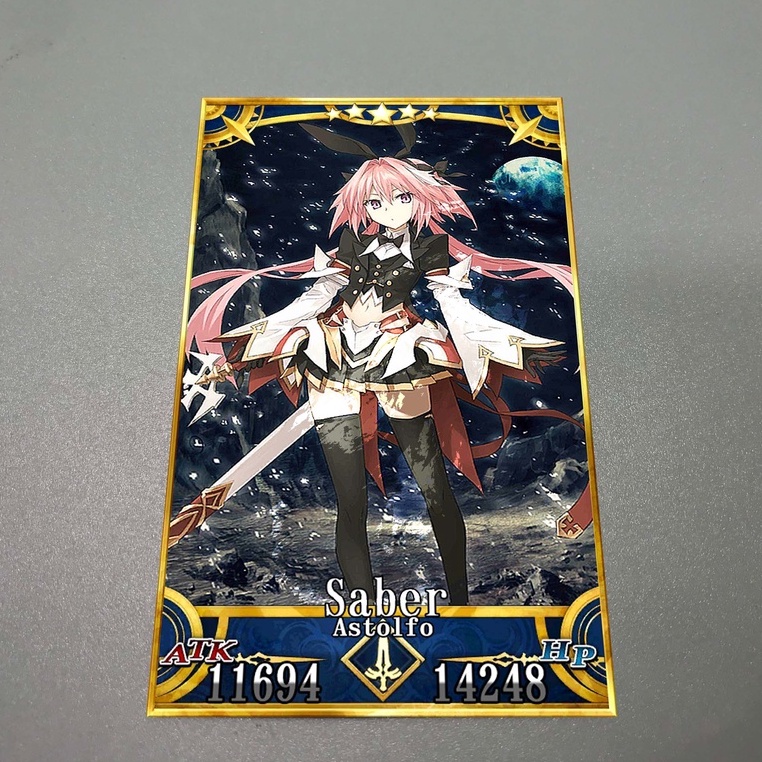 Thẻ bài custom card bánh xốp anime Fate/Grand Order FGO để sưu tầm tự chọn Astolfo
