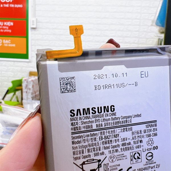 Pin gắn trong Samsung A12 / M12 / A21s EB-BA217ABY bốc máy, bảo hành đổi trả.