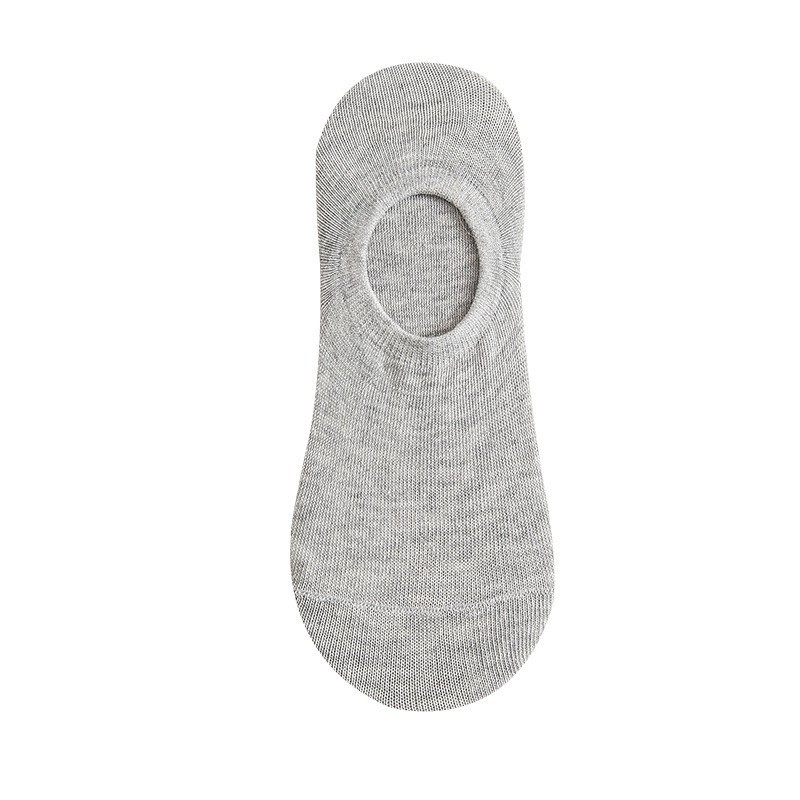 Tất cổ ngắn nam nữ đi giày lười 5 màu trơn chống tuột gót chống hôi chân - T037
