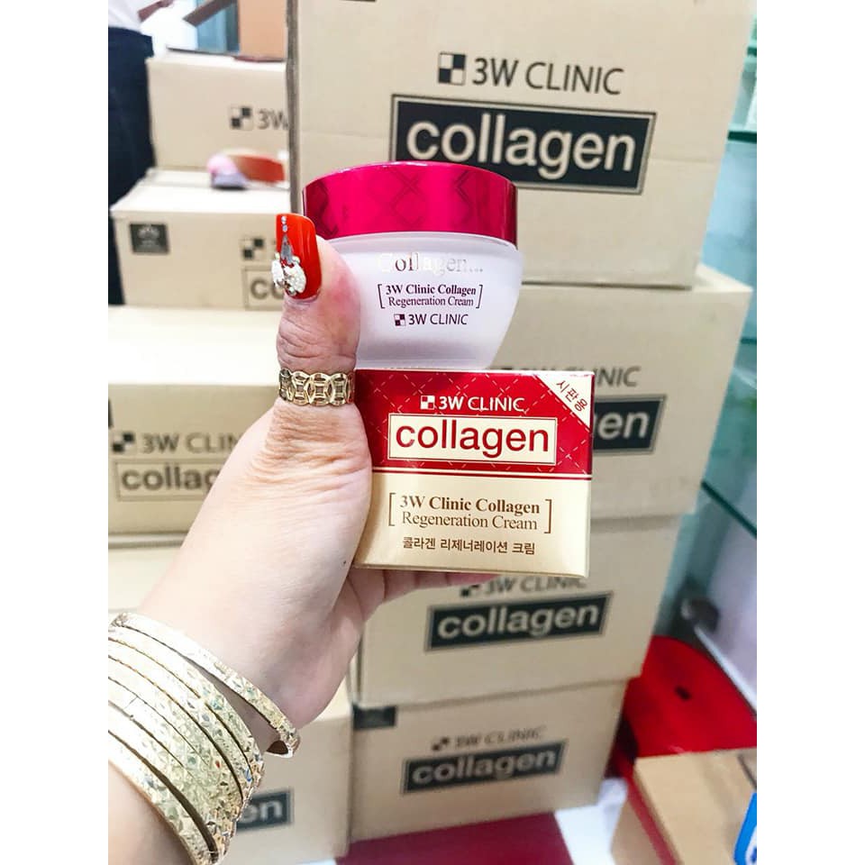 Kem dưỡng da chống lão hóa 3W Clinic Collagen Regeneration Cream