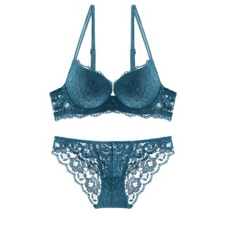 Bộ đồ lót ren nâng ngực sexy quyến rũ Ngoc Diep Shop mã 7E01 - Xanh