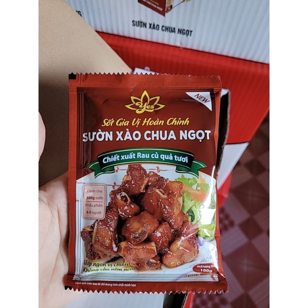 SƯỜN XÀO CHUA NGỌT HOÀN CHỈNH 100G