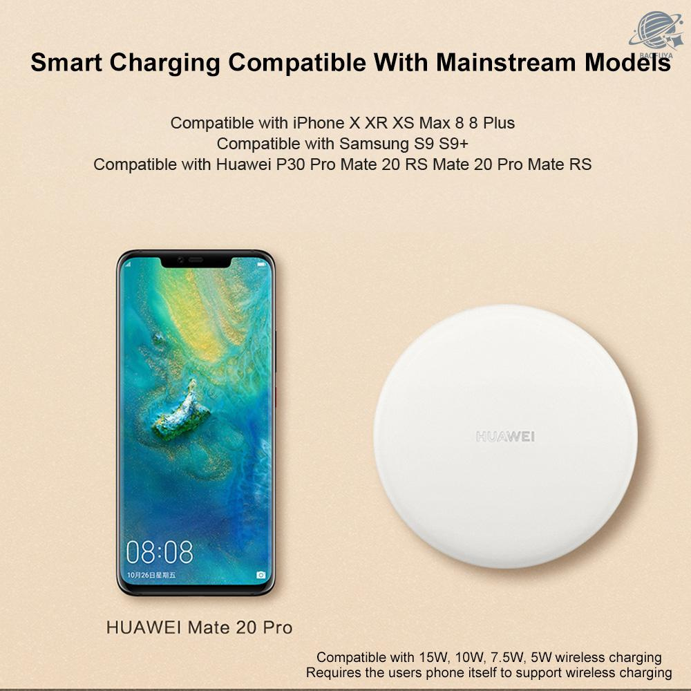 BF HUAWEI CP60 Wireless Charger 15W Quick Charge Compatible with Huawei P30 Pro Mate 20 RS Mate 20 Pro iPhone X 8 Plus XS Max Samsung S9 Plus