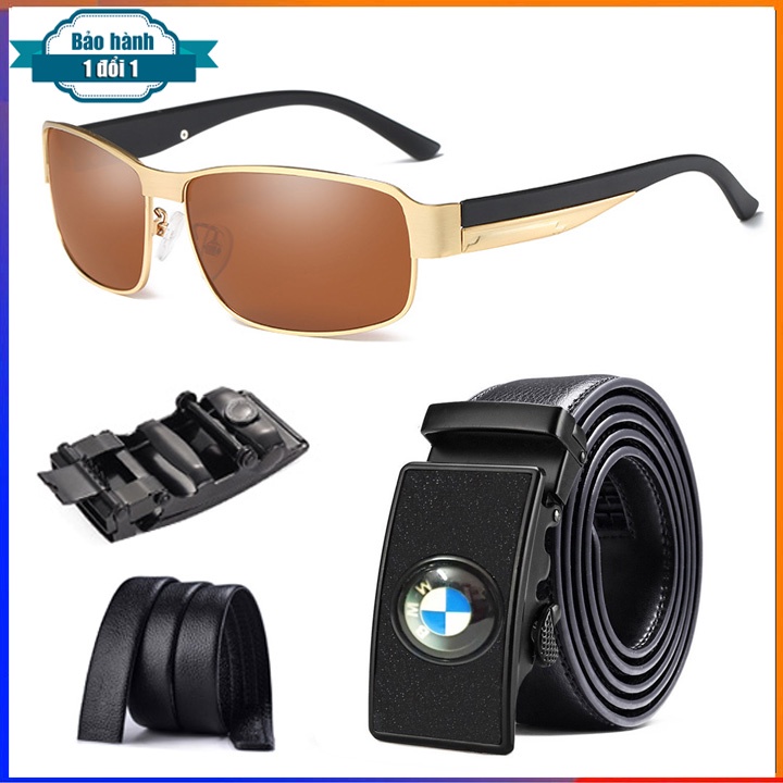 Đồng hồ nam Sandas tặng đồng hồ, ví da kèm dây lưng nam thời trang