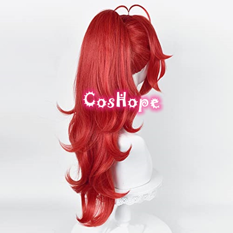Bộ Tóc Giả Cosplay Nhân Vật Misscoo Genshin Va Chạm Bằng Sợi Tổng Hợp Chịu Nhiệt