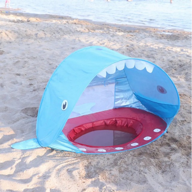 Lều Hố Cát Beach Shark chống bỏng da đi biến cho Bé - Home and Garden