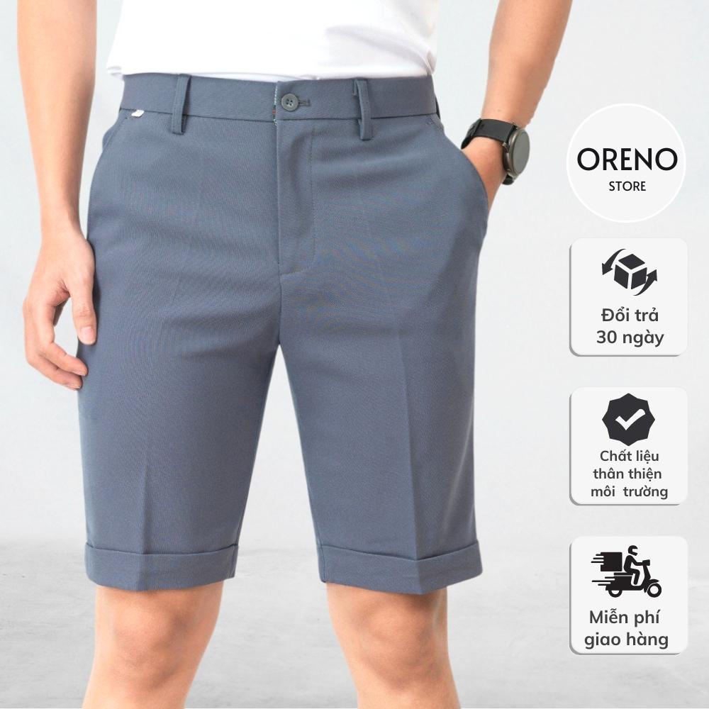 Quần short nam ORENO tây âu vải chống nhăn chống xù Quần tây nam ngắn dáng ôm Hàn Quốc trẻ trung