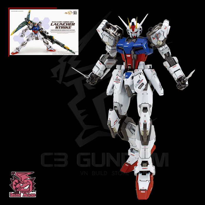 MÔ HÌNH LẮP RÁP GUNDAM MG 1/100 DRAGON MOMOKO GAT-X105 LAUNCHER STRIKE GUNDAM GUNPLA MMK