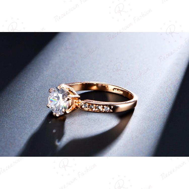 Nhẫn đính đá zircon thời trang cho nữ