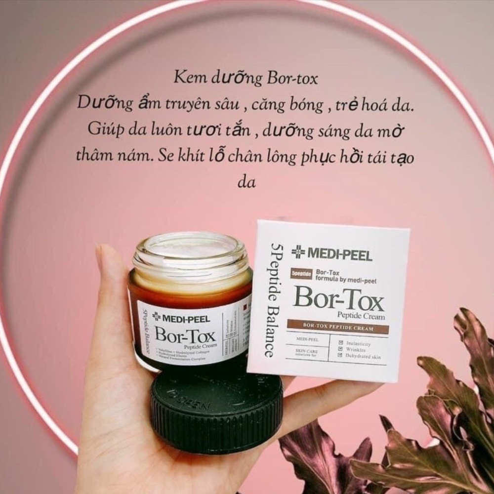 Kem dưỡng MEDI-PEEL Bor-Tox Peptide 50g giúp chống oxi hóa, dưỡng ẩm, phục hồi da