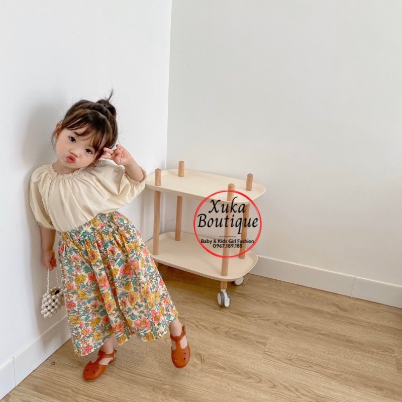 Quần Vải Bé Gái Mùa Hè Quần Ống Rộng SKYBOMA KIDS Cao Cấp 2022