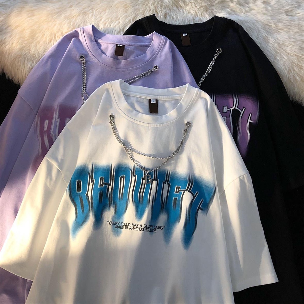 Áo Thun Tay Ngắn Dáng Rộng Phong Cách Hàn Quốc Thời Trang Mùa Hè Cho Nữ