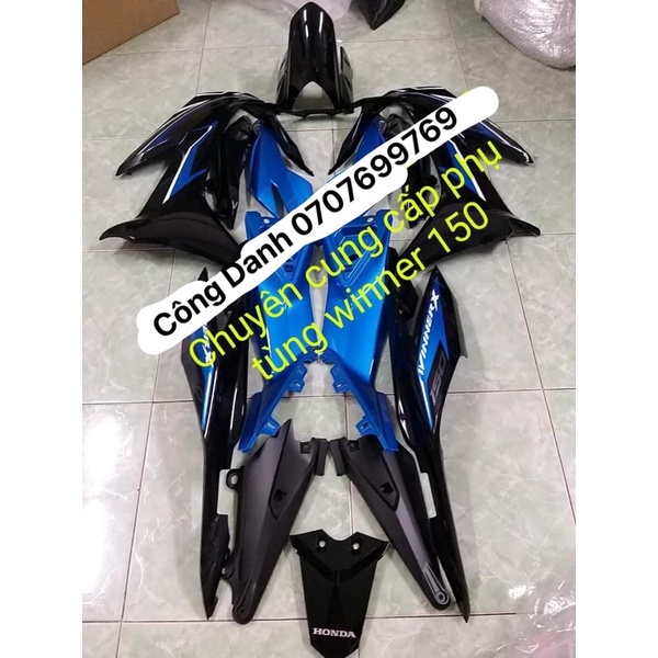 Dàn Áo Winner X V2 màu Đen Bóng Xanh Ngọc zin new chính hãng (xé lẻ)