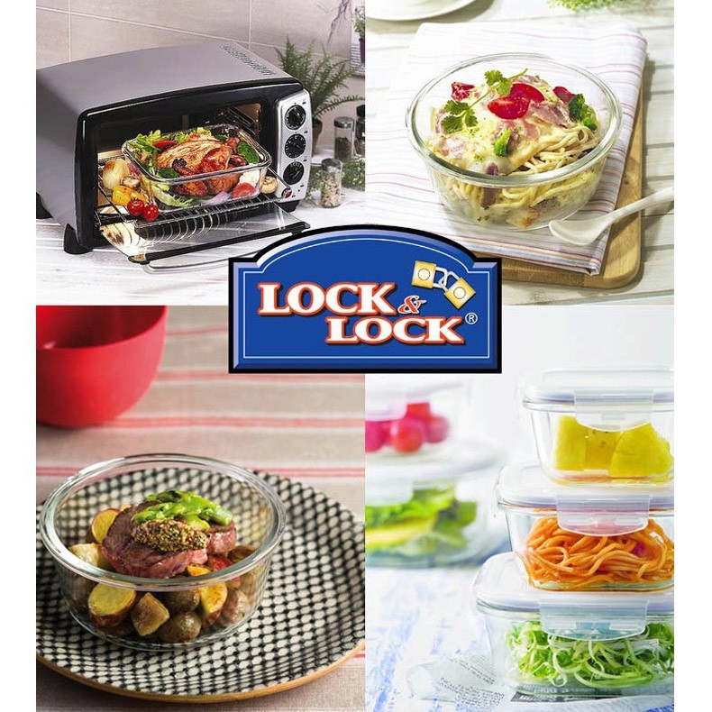 Hộp thủy tinh chịu nhiệt Lock&amp;lock OvenGlass Steamhole LLG831, LLG861T