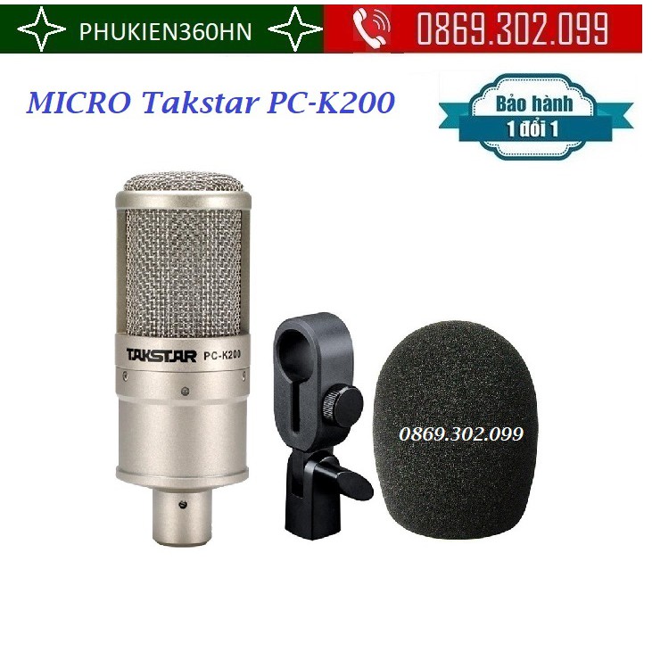 Micro Thu Âm Takstar PCK200 Chỉ Mic