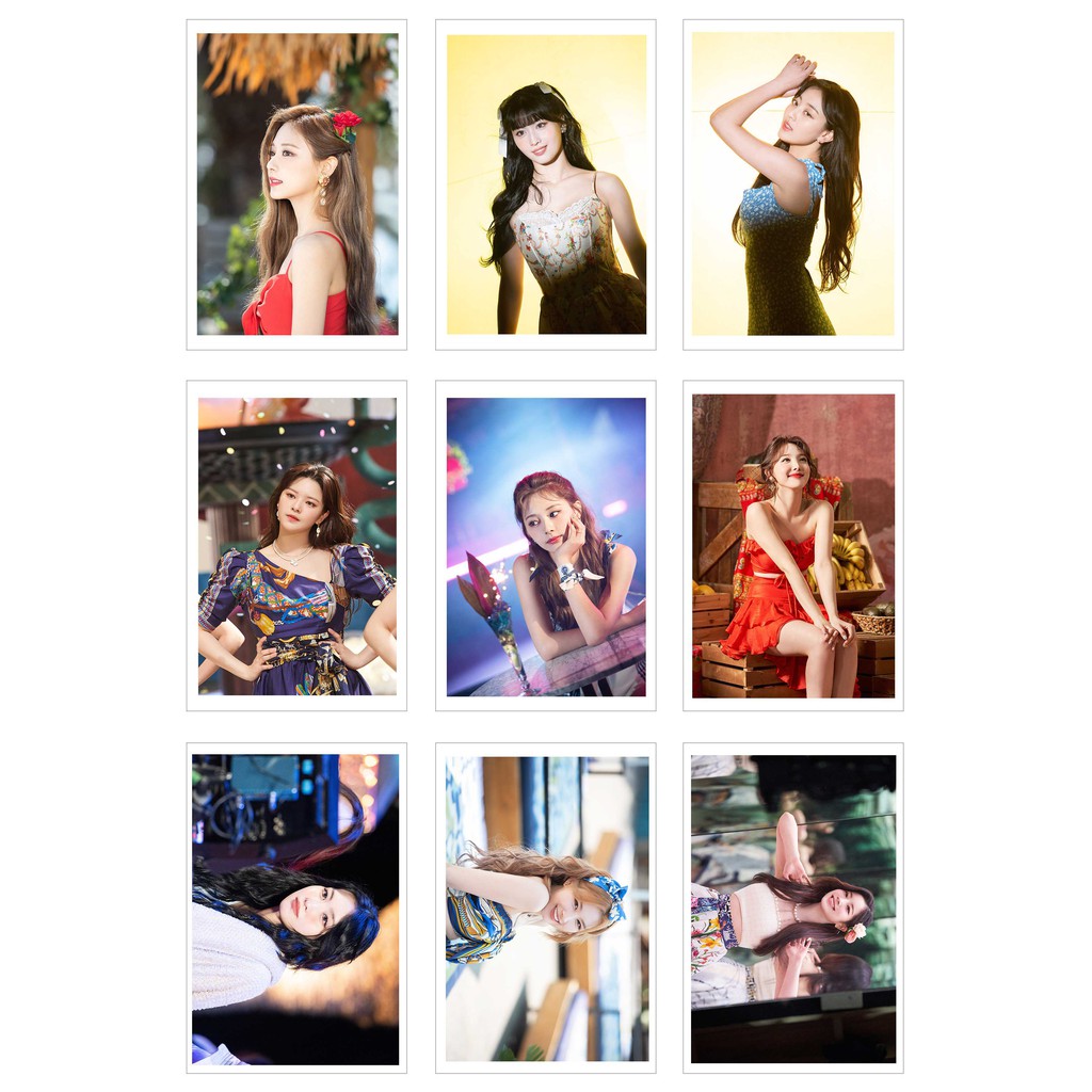 [Ép Lụa] Lomo Card 63 Ảnh TWICE - TASTE OF LOVE Jacket Shooting