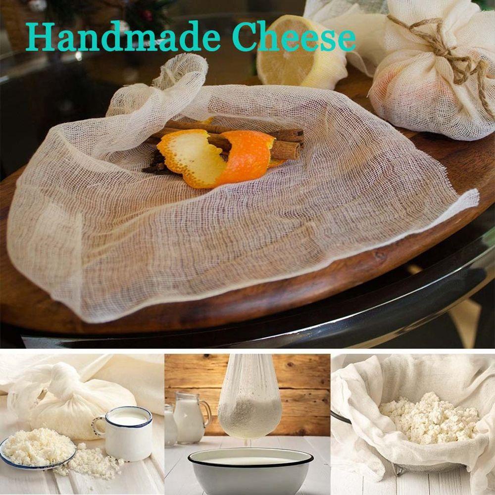 AUGUSTINA Vải Cotton Lọc Tự Nhiên Không Tẩy Trắng Có Thể Tái Sử Dụng Cho Hạt Sữa Đậu Bánh Mì