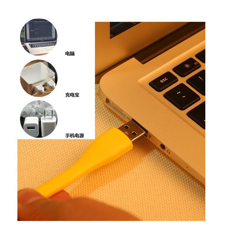 Đèn LED USB mini Xiaomi cắm Notebook/laptop/sạc dự phòng nhỏ gọn có thể uốn cong