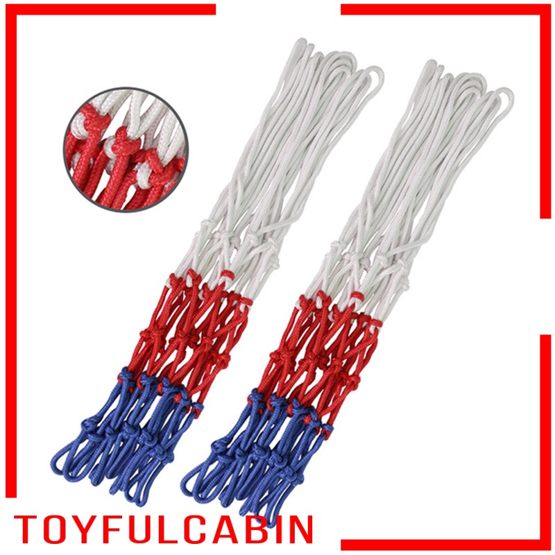 Bộ 2 Quả Bóng Rổ Bằng Sợi Polyester Bện Dày Dặn Chống Mưa Tiện Dụng