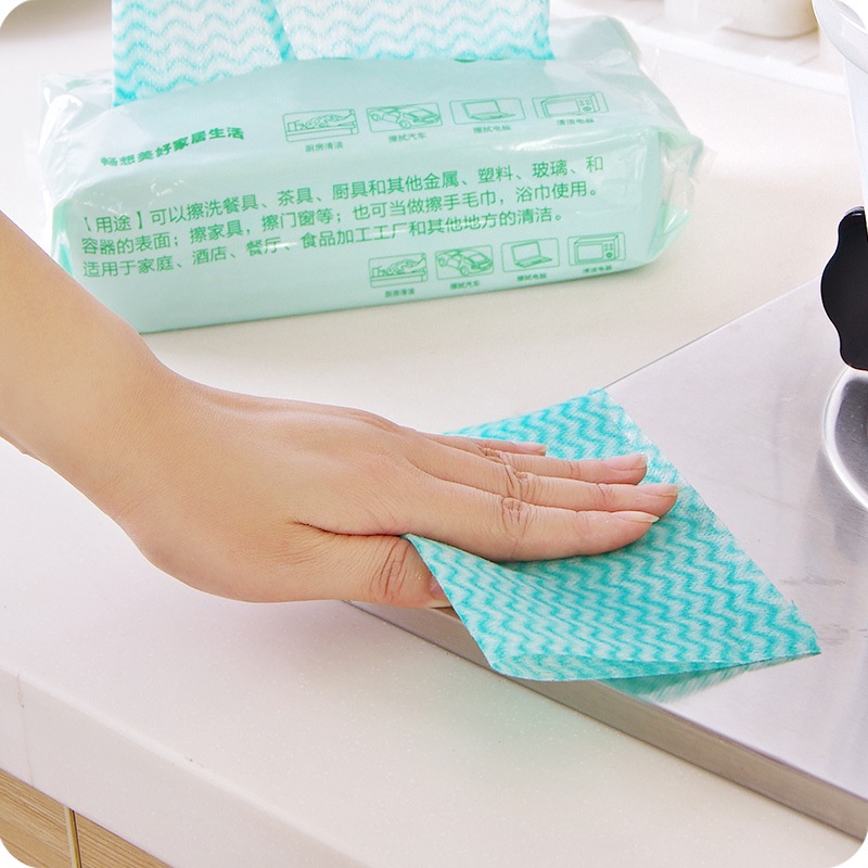 Set 80 Khăn Lau Chén Dĩa Không Dính Có Thể Tái Sử Dụng