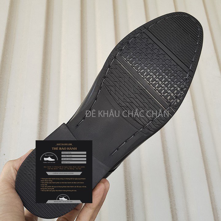 Giày tây nam dây buộc BẢO LINH chất liệu da mềm, đế khâu thủ công chắc chắn - CS88