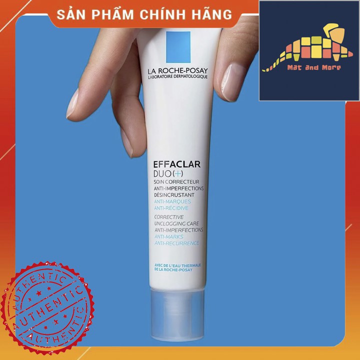 [ CHÍNH HÃNG ] Kem Dưỡng Giảm Mụn, Ngừa Thâm, Thông Thoáng Lỗ Chân Lông La Roche-Posay Effaclar Duo+ 40ml