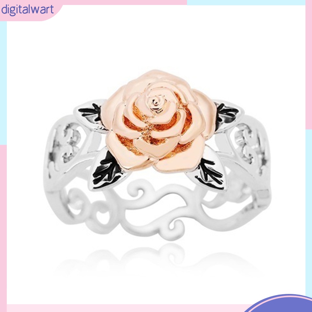 Nhẫn Hợp Kim Mặt Hình Hoa Đính Đá Thời Trang Cổ Điển Cho Nữ